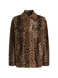 Dolce & Gabbana leopard-print pony shirt-style jacket
