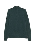 Peuterey quarter-zip logo-patch sweater