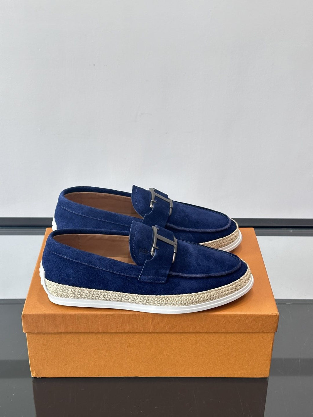 TOD'S Men's Suede Rubber-Sole Loafers